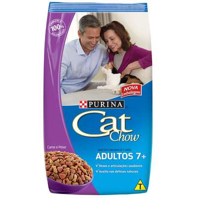 Ração Nestlé Purina Cat Chow Adultos Acima de 7 anos