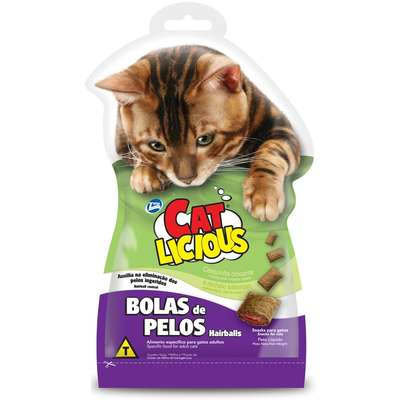 Petisco Total Cat Licious Bolas de Pelos Hair Balls - 40gr