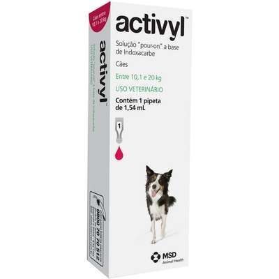 Anti Pulgas MSD Activyl 1,54 mL - Cães de 10,1 a 20 Kg