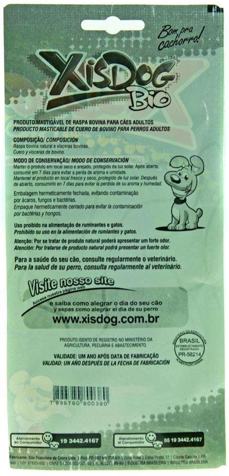 Xisdog Osso Bio Enrolado - 3 Unidades