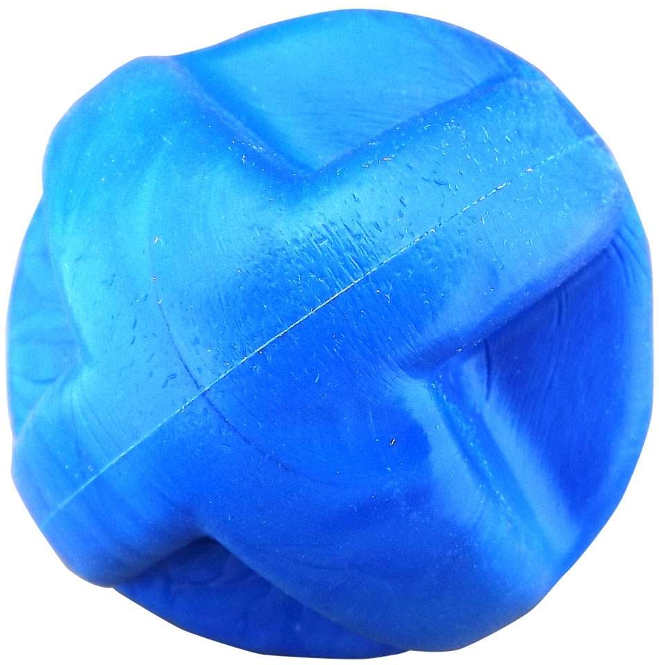 Brinquedo Furacão Pet Bola Maciça Super Ball Azul - 80 mm