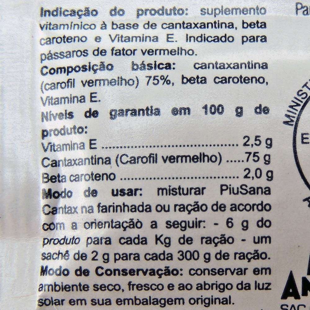 PiuSana Cantax Sachê - 2 g