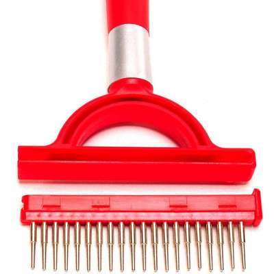 Rasqueadeira Silver Corpo Plástico com Dentes Removíveis - American Pets