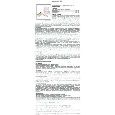Giardicid 500mg - 5 comprimidos