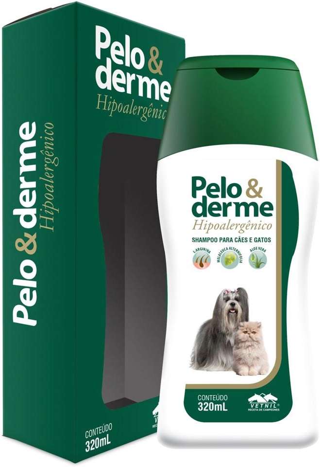 Shampoo Vetnil Pelo & Derme Hipoalergênico - 320ml