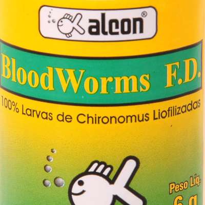 Ração Alcon Blood Worms - 6gr