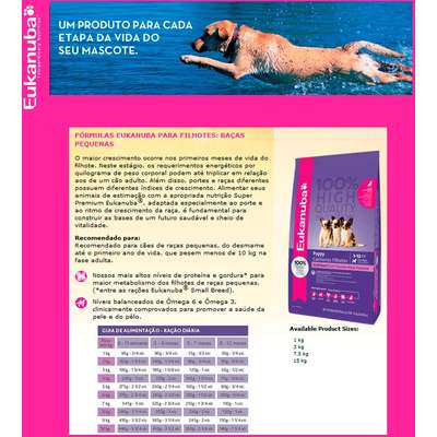 Ração Eukanuba Puppy Small Breed - 1kg