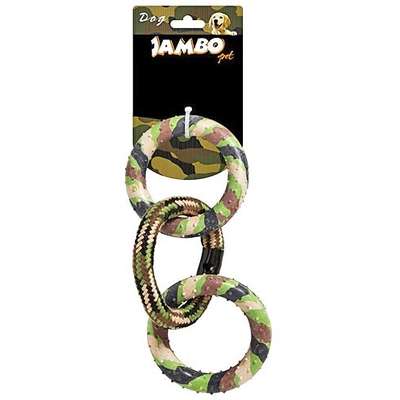 Brinquedo Jambo Corda Militar Triple Ring