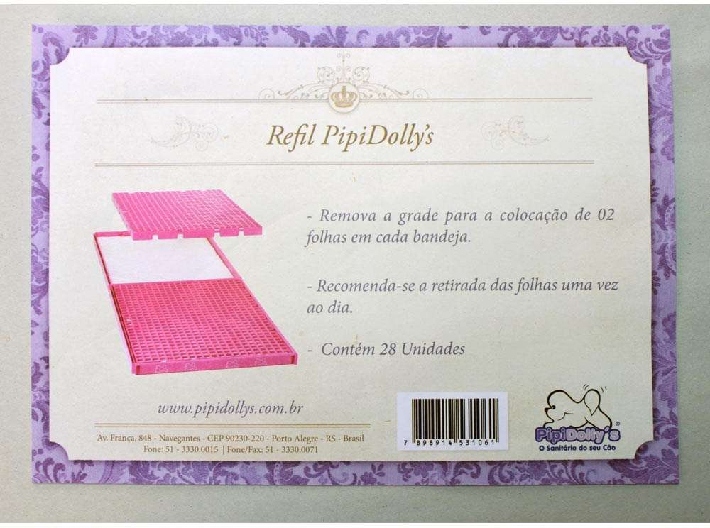 Refil de Papel para Pipidollys - 28 Unidades
