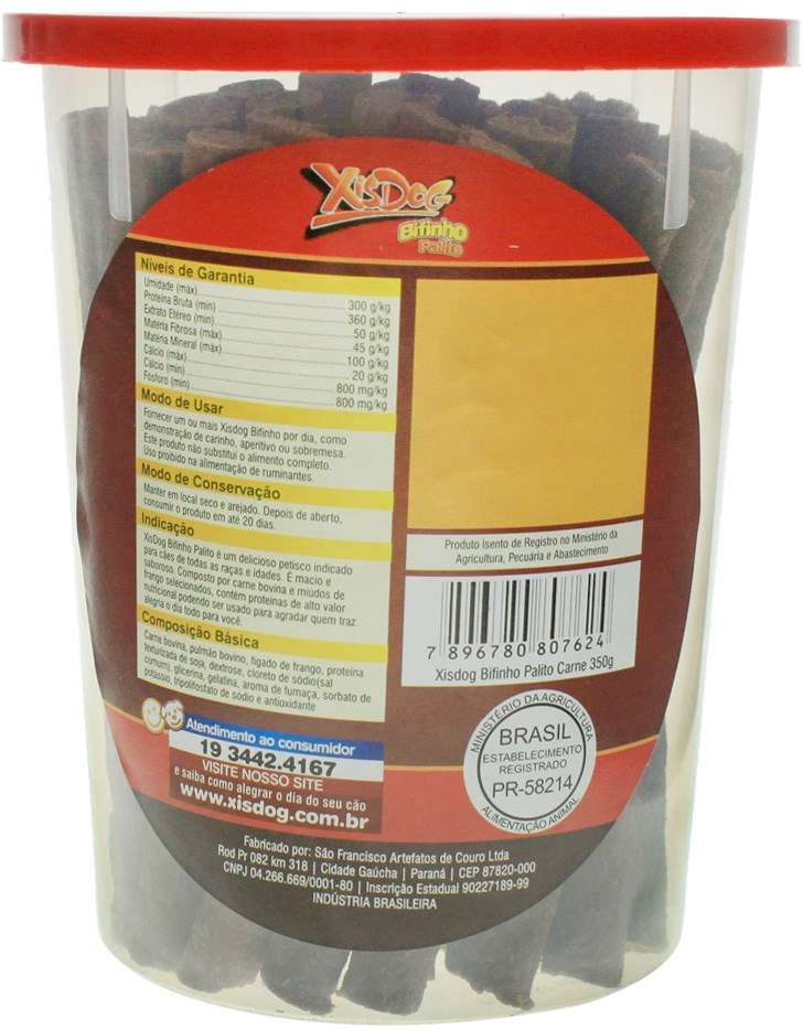 Xis Dog Bifinho Carne - 350gr