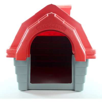 Casa Clicknew com Chaminé Cinza com Vermelho - N. 01