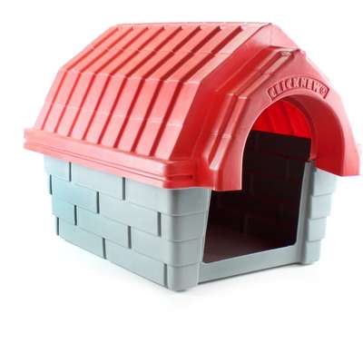 Casa Clicknew com Chaminé Cinza com Vermelho - N. 01