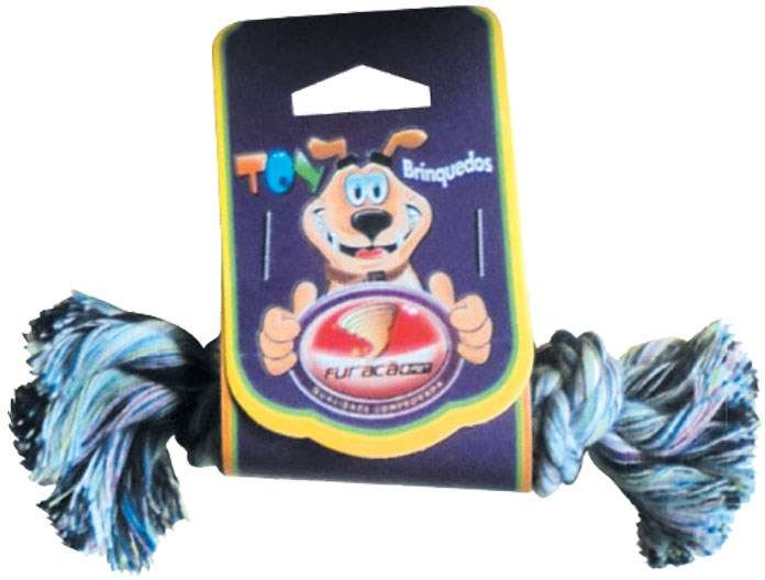 Brinquedo Furacão Pet Dental Bone Algodão com Nó - Tam. 01