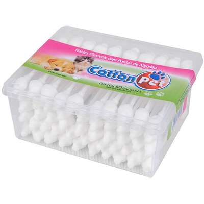 Cotonete para Pets Cotton Pet - 50 Unidades