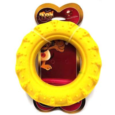 Brinquedo Pneu Off Road Dog Borracha Amarelo - Tam M