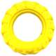 Brinquedo Pneu Off Road Dog Borracha Amarelo - Tam M
