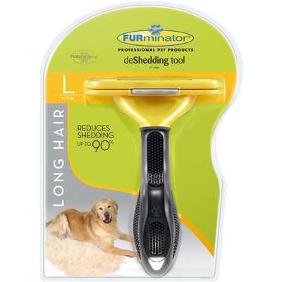 Escova Tira Pelo Furminator para Cães com Pelo Longo - Grande