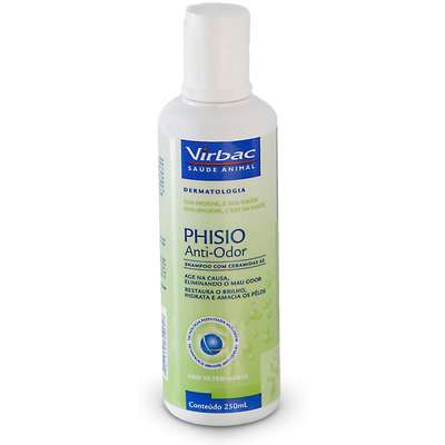 Shampoo Phisio Anti-odor com Ceramidas A2 Virbac - 250ml