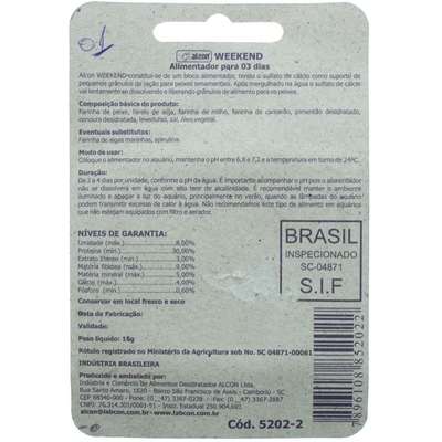 Ração de Fim de Semana para 3 Dias Weekend - 16gr