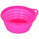 Comedouro American Pets Tigela de Silicone - Rosa - 420ml