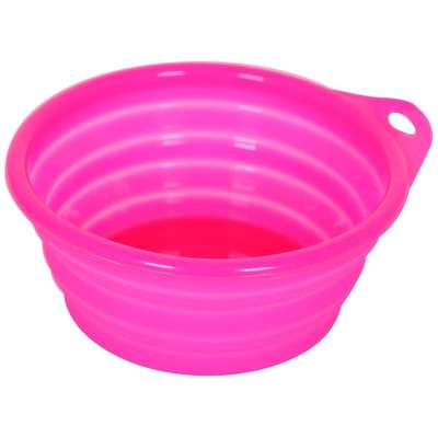 Comedouro American Pets Tigela de Silicone - Rosa - 420ml