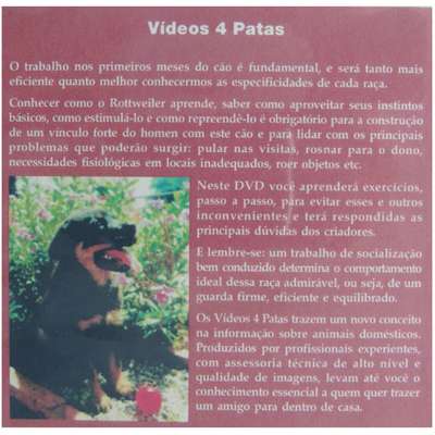 DVD Educação do Filhote do Rottweiler