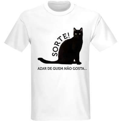 camisa gato preto