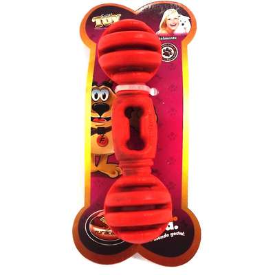 Halteres Maciço de Borracha - Vermelho