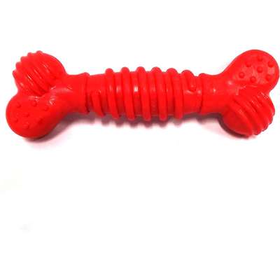 Brinquedo Osso Superbone Borracha Vermelho - Tam G
