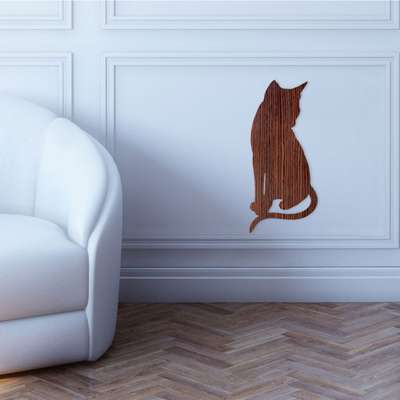 Adesivo de Parede - Gato Jacarandá