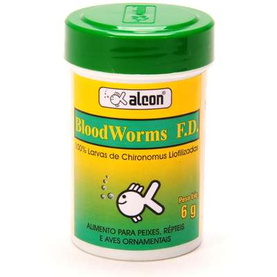 Ração Alcon Blood Worms - 6gr
