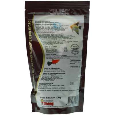 Ração Gold Oscar Sticks - 100gr