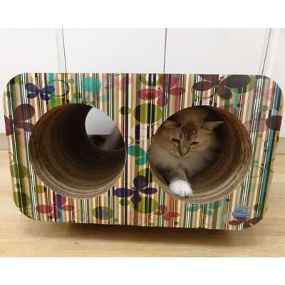 Brinquedo Arranhador Pet Games Cat Box Duplo - Borboleta