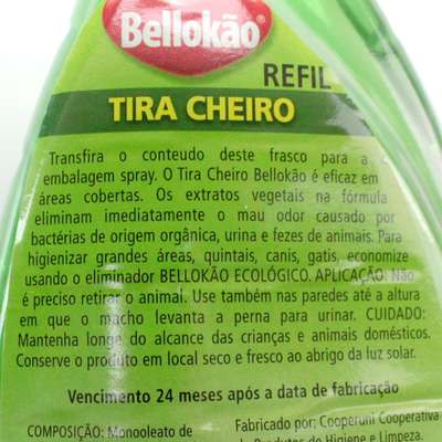 Tira Cheiro Belokão Ecológico de Urina e Fezes Refil - 500ml