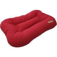 Almofada Retangular Fabrica Pet Lisa de Microfibra - Vermelho