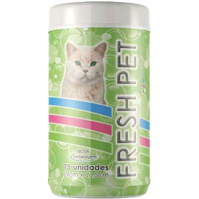 Lenços Umedecidos Petmais Fresh Pet para Gatos - 75 Unidades