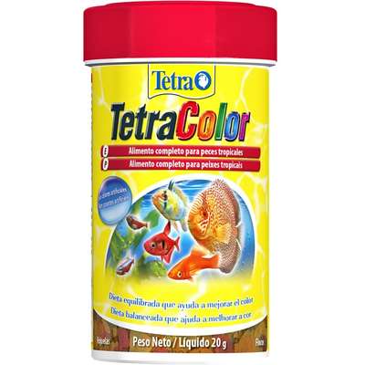 Ração Tetra Color Flakes em Flocos - 20gr