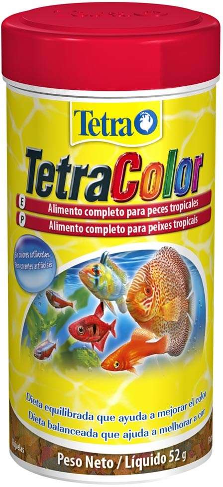 Ração Tetra Color Flakes em Flocos - 52 g