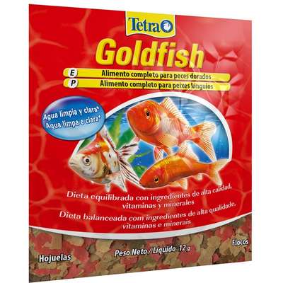 Ração Tetra Goldfish Flakes em Flocos no Sachê - 12gr