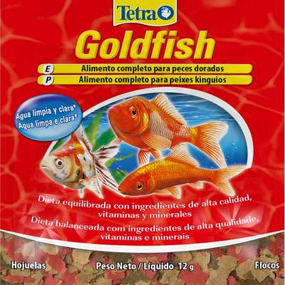 Ração Tetra Goldfish Flakes em Flocos no Sachê - 12gr