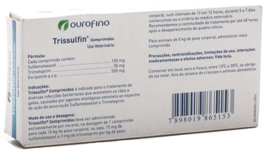 Trissulfin - 15 comprimidos