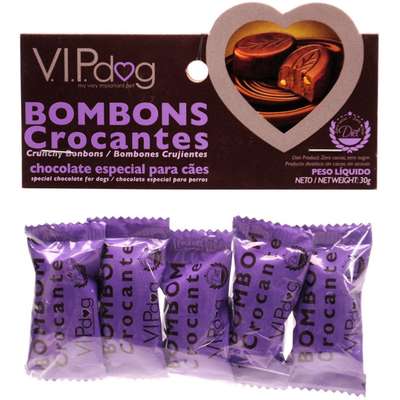 Chocolate Vipdog Bombons Crocante 5 unidades - 30gr