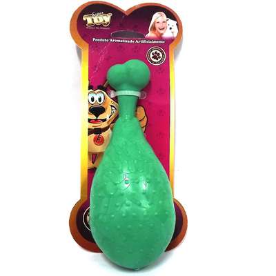 Brinquedo Coxa de Frango Borracha Furacão Pet - Verde