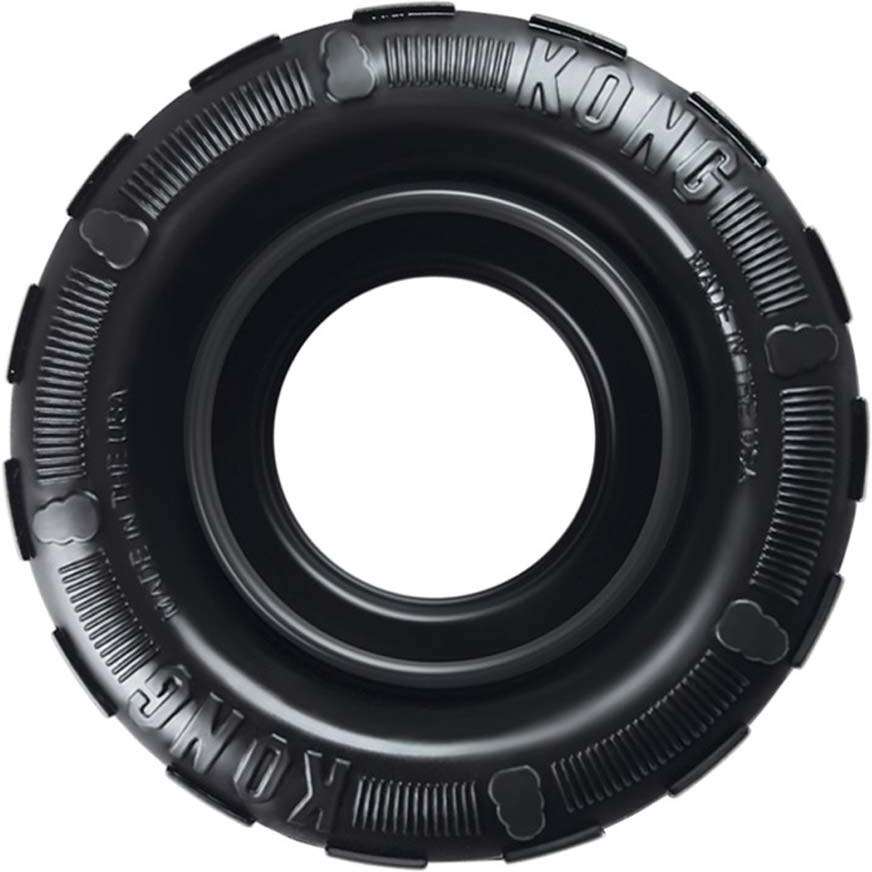 Brinquedo KONG Traxx Pneu Resistente Preto - Tam. M