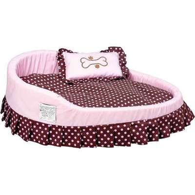 Cama Imperatriz Marrom com Rosa