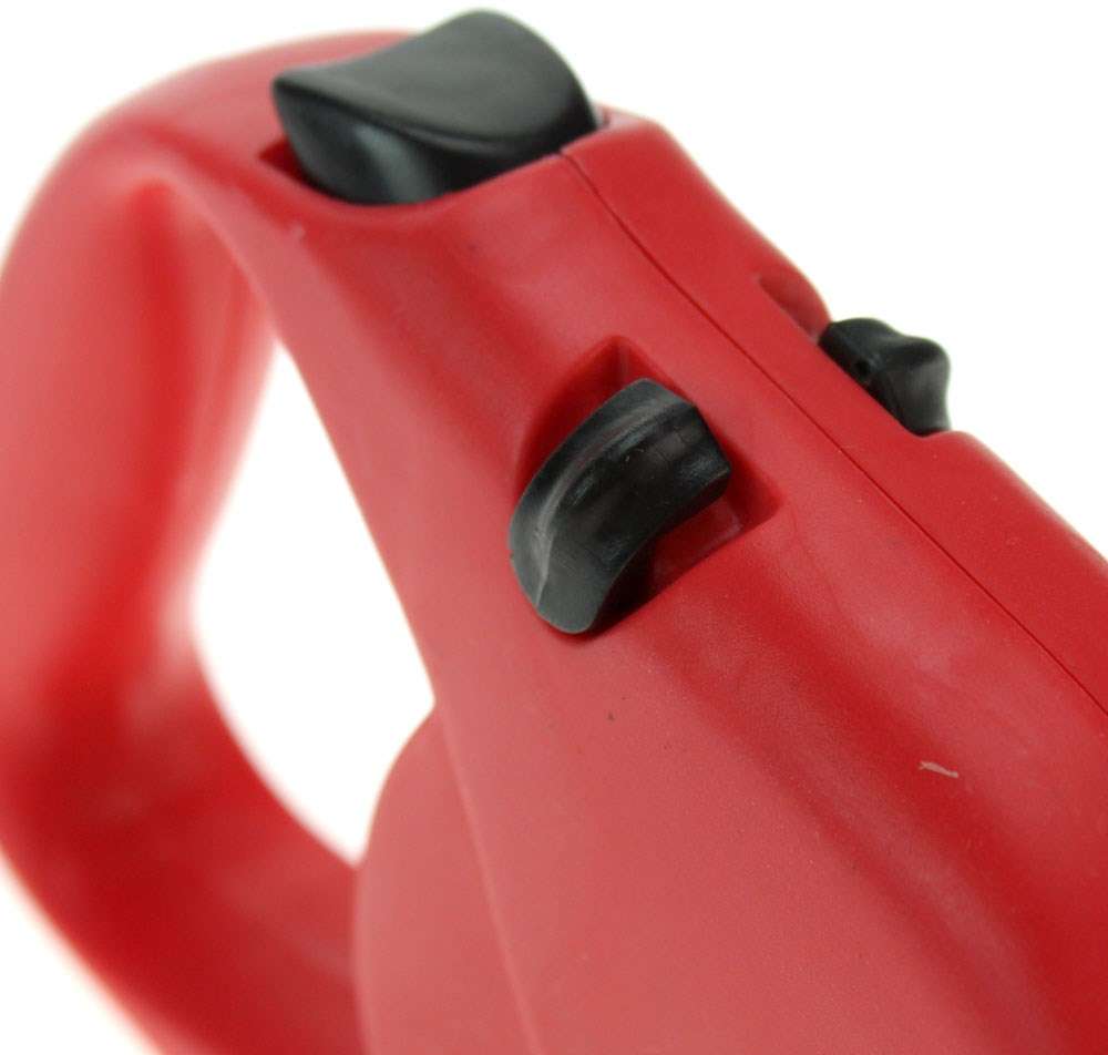 Guia Retrátil Vermelho até 15Kg - Tam. Único
