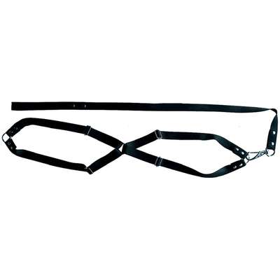 Conjunto Guia de Seda com Peitoral Preto - Grande