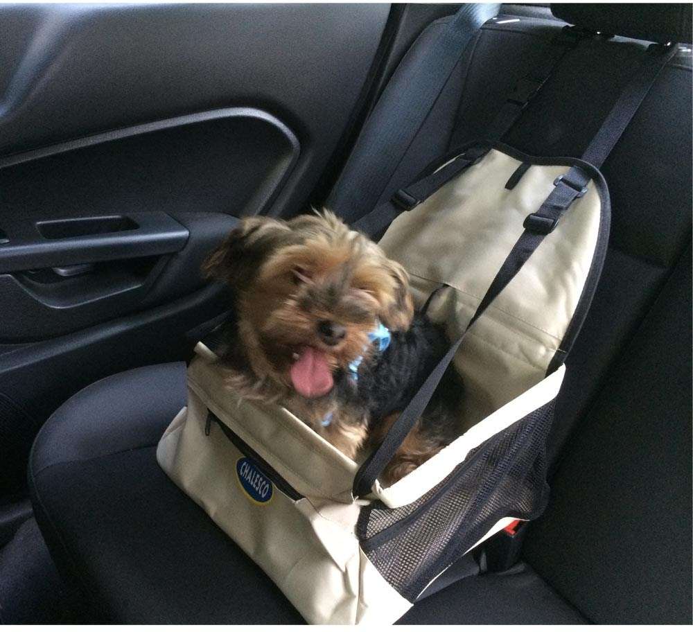 Assento Car Seat Chalesco Rosa para Cães e Gatos - Tam. Único