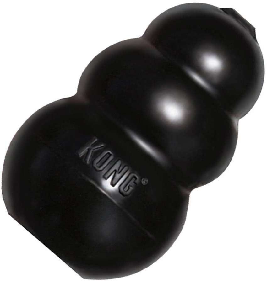 Brinquedo Interativo KONG Extreme K1 com Dispenser para Ração ou Petisco Preto - Tam. G