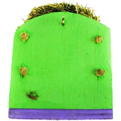 Porta Alfafa ou Feno - Lilás com Verde